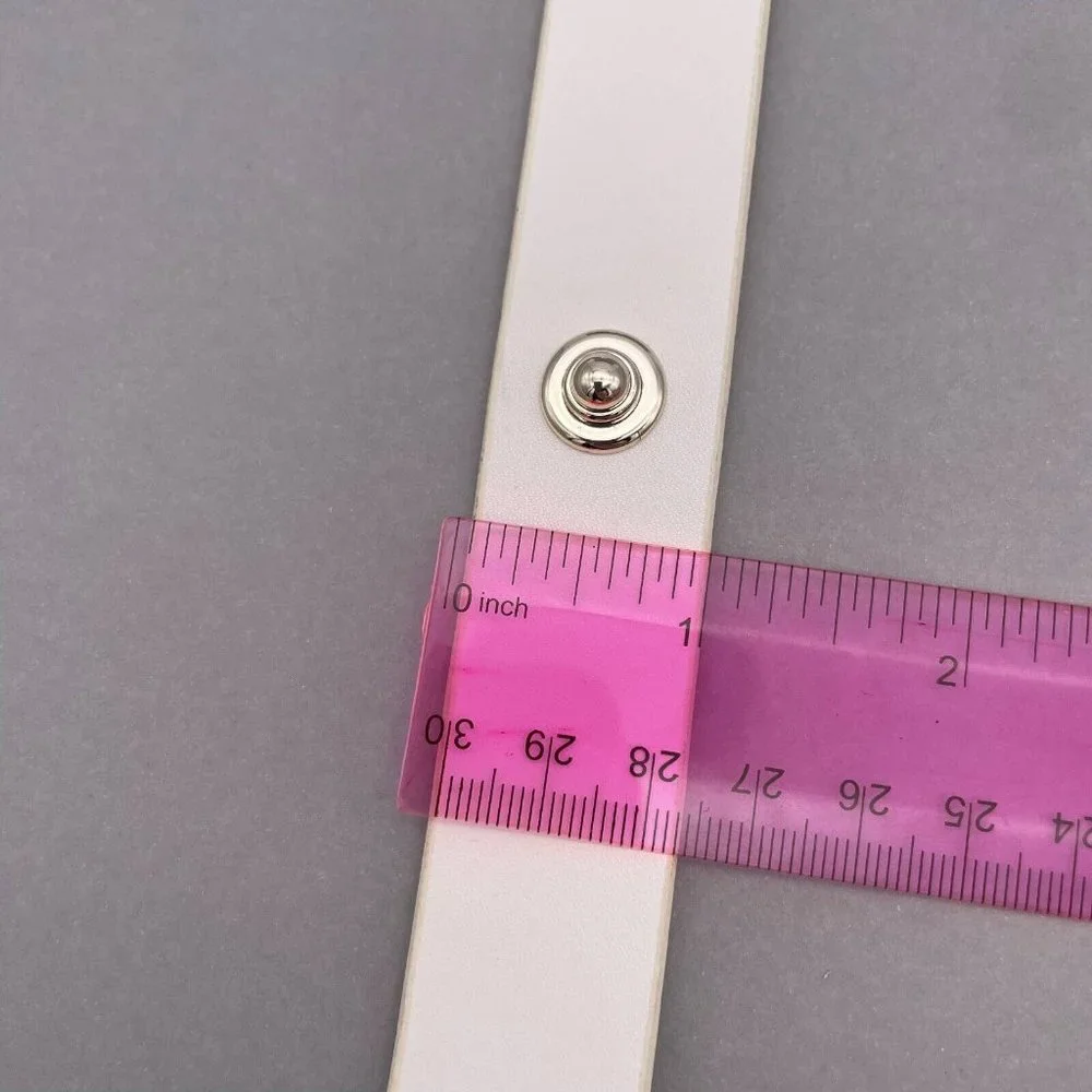 Kate Spade New York Women's Genuine Leather Bow Belt Medium Off White - Picture 8 of 8